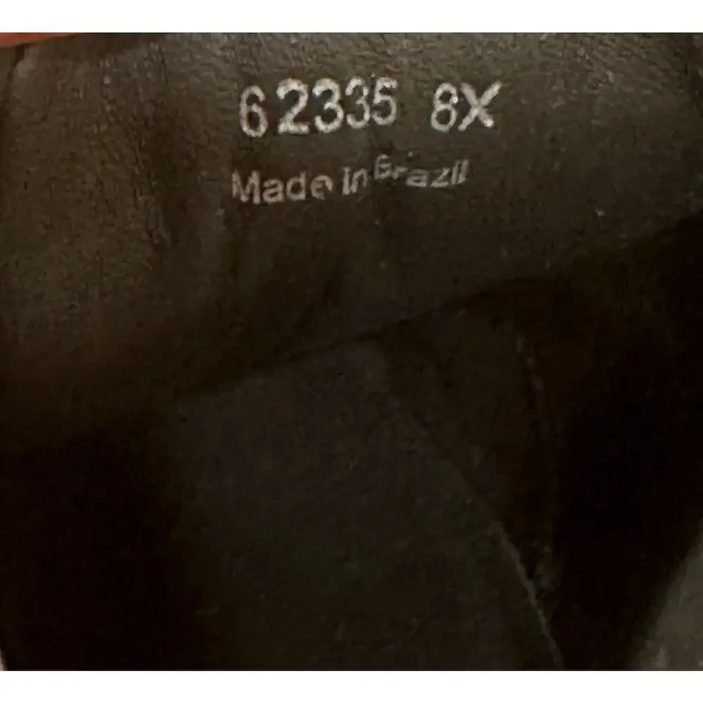 Massimo Matteo Oxford Cap Toe Ball Classic Dress Shoe Black Leather Size 8 NWOB